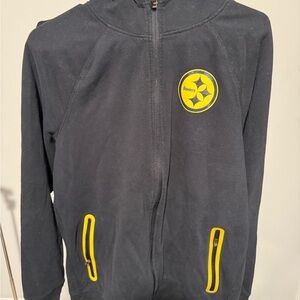 47 Brand Pittsburgh Steelers Full Zip Hoodie Large Black